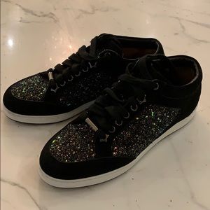 Jimmy Choo glitter sneakers